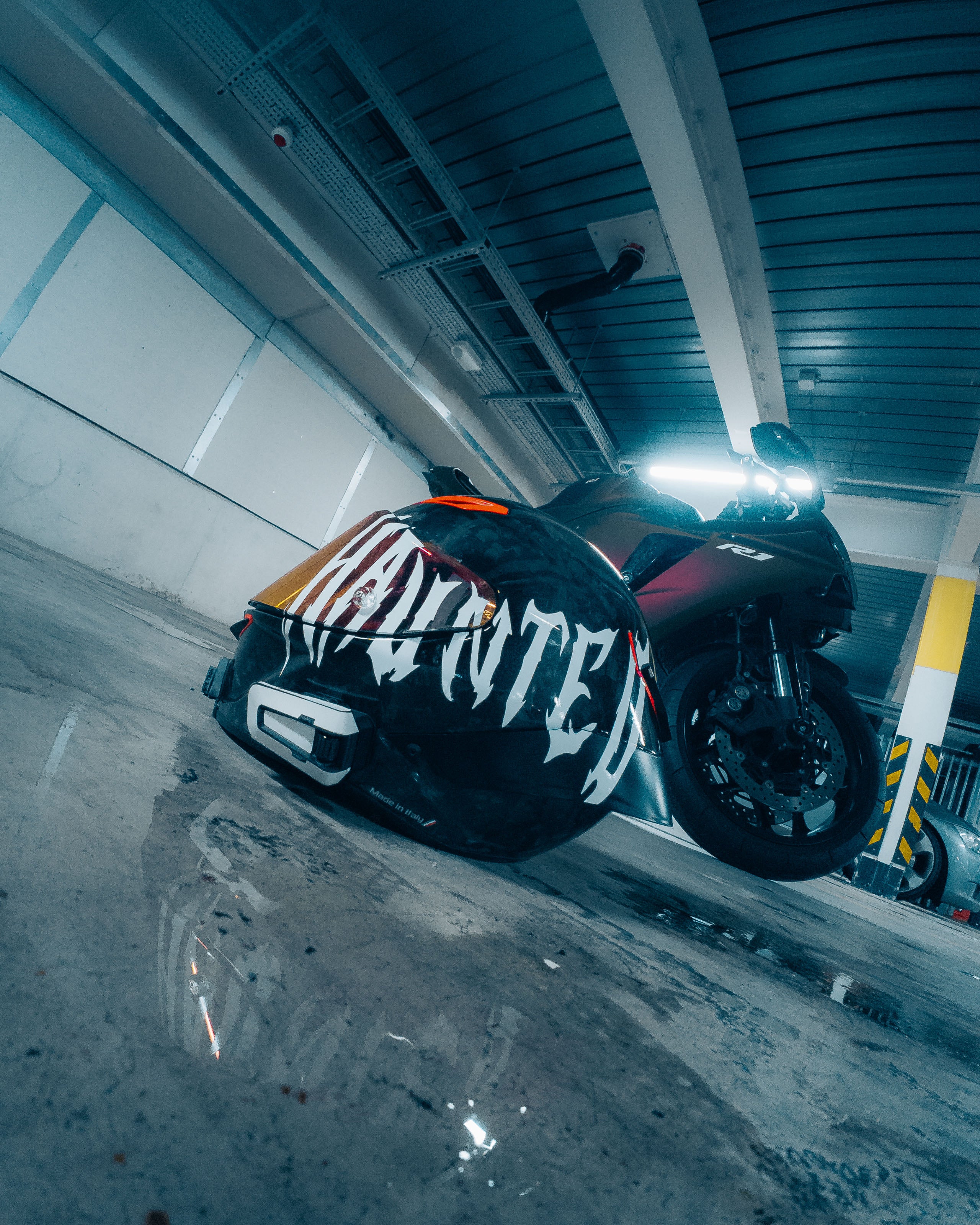 Haunted Helmet Decal