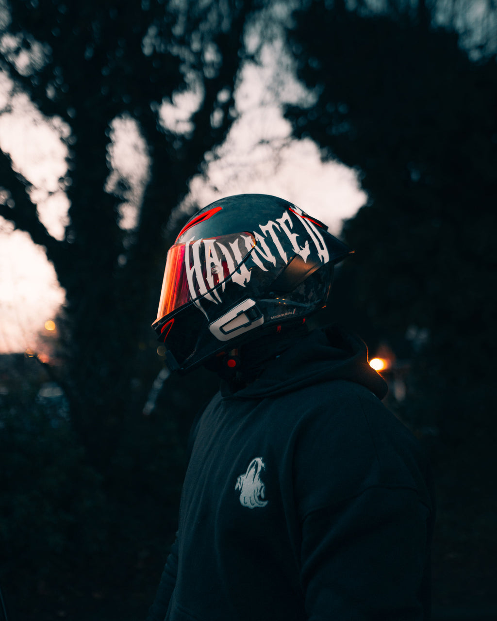 Haunted Helmet Decal